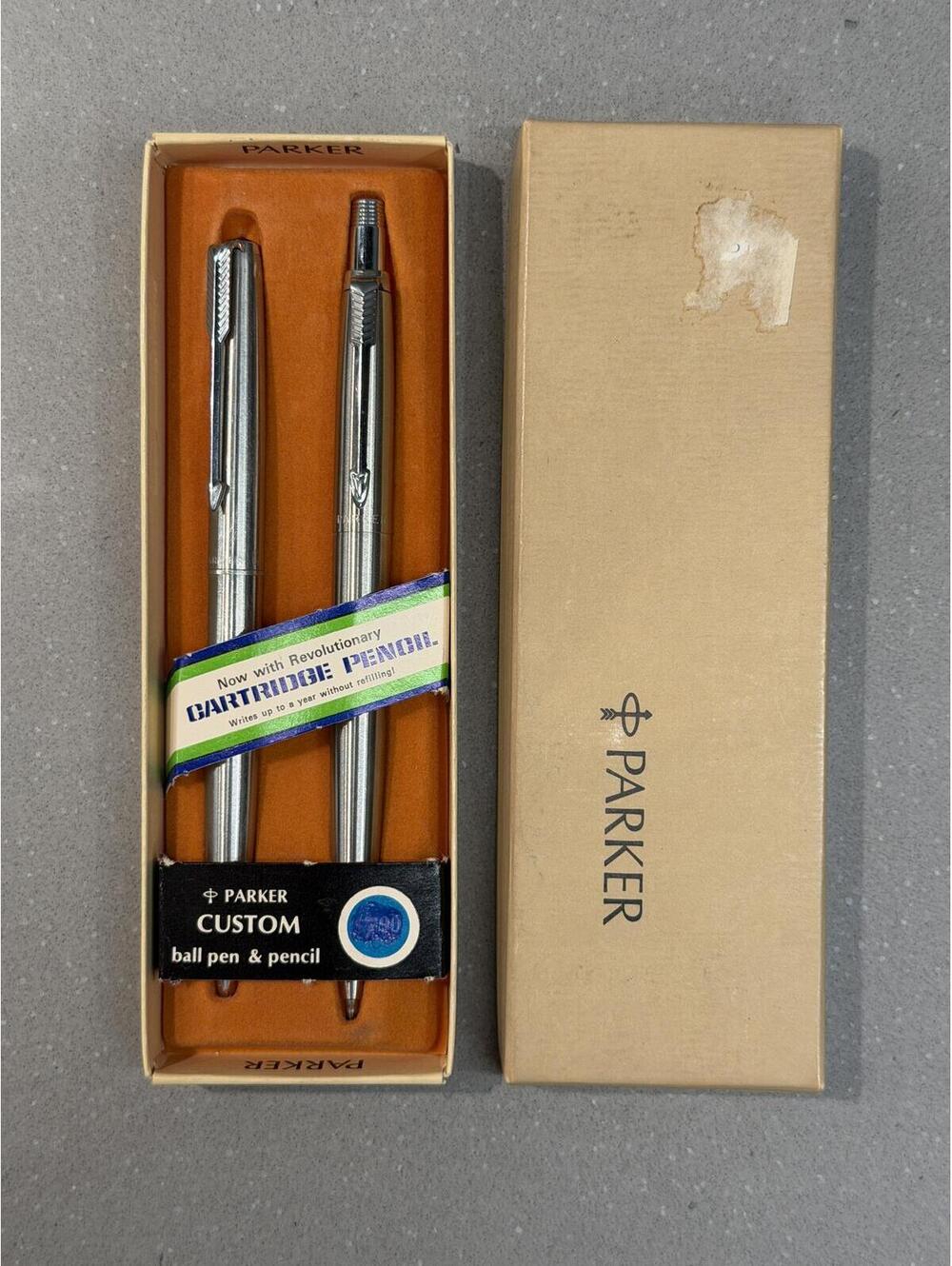 Vintage 1967 Parker Jotter Cartridge Pencil Box 139/227 Made in USA